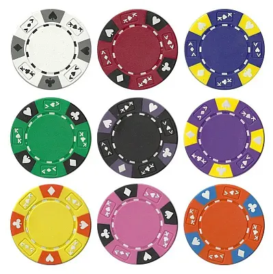 Ace King Suited 14 Gram Poker Chip Sample BRY000297U