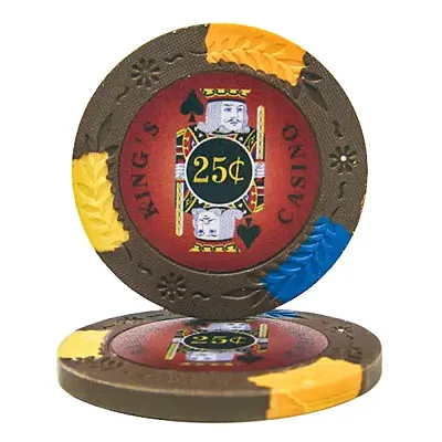King's Casino 14 gram Pro Clay (25 Pack) BRY000881U