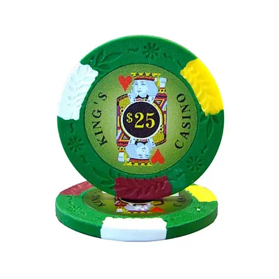 King's Casino 14 gram Pro Clay (25 Pack) BRY000888U
