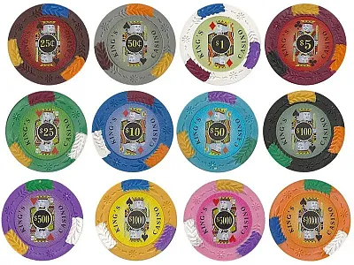 King's Casino 14 Gram Poker Chip Sample BRY000927U