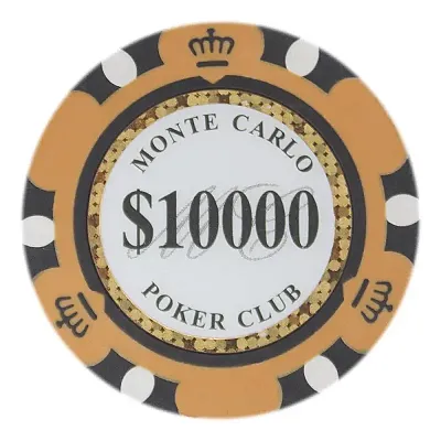 Monte Carlo 14 Gram Poker Chips  (25 Pack) BRY000974U