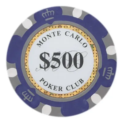 Monte Carlo 14 Gram Poker Chips  (25 Pack) BRY000978U