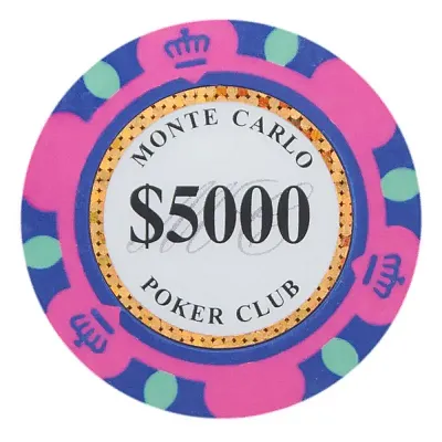 Monte Carlo 14 Gram Poker Chips  (25 Pack) BRY000979U