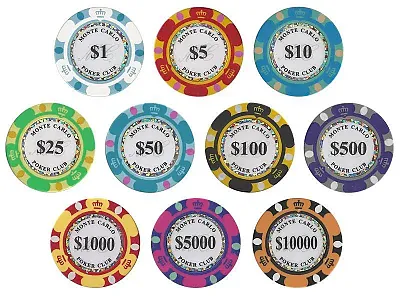 Monte Carlo 14 Gram Poker Chip Sample BRY001010U
