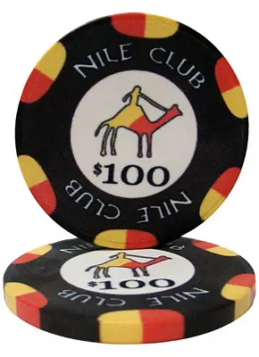 Nile Club 10 Gram Ceramic Poker Chip (25 Pack) BRY001206U