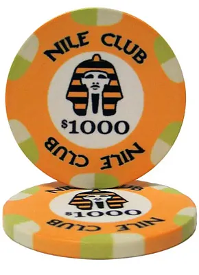 Nile Club 10 Gram Ceramic Poker Chip (25 Pack) BRY001208U