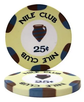 Nile Club 10 Gram Ceramic Poker Chip (25 Pack) BRY001212U