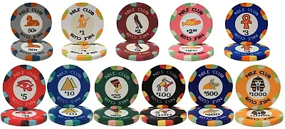 Nile Club 10 Gram Ceramic Poker Chip Sample BRY001249U