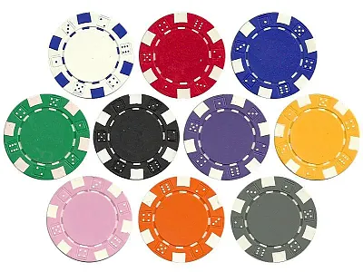 Striped Dice 11.5 Gram Poker Chip Sample BRY001605U