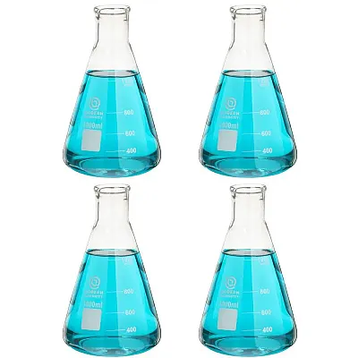 4-Pack Erlenmeyer Flasks, 1000mL BRY005217U
