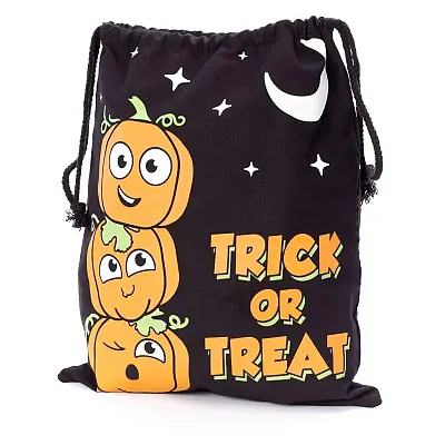 Trick or Treat Pumpkins Canvas Bag BRY005781U