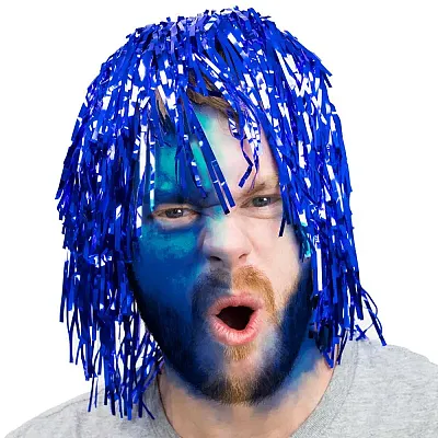 Tinsel Wigs 6-pack, Blue BRY007250U