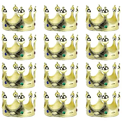 Gold Costume Crowns, 12-pack BRY007260U