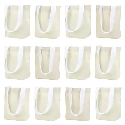 12-Pack Canvas Tote Bags BRY007327K