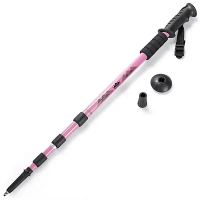 53&quot; Pink Shock-Resistant Adjustable Trekking Pole SHIK-006