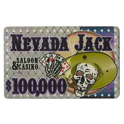 Nevada Jack 40-gram Ceramic Poker Plaque (5-pack) BRY010607U