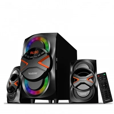 Boytone 2.1 Channel Wireless Bluetooth Multi Media Home Audio System with Disco