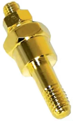 Battery Post Side Mount Gold Extended;Audiopipe