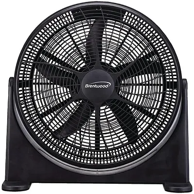 Brentwood Kool Zone F-20Bkr 3-Speed 20-Inch 110-Watt High-Velocity Air Circulato