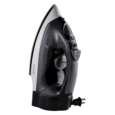 Brentwood Mpi-59Bk 1,200-Watt Nonstick Steam Iron With Retractable Cord (Black)