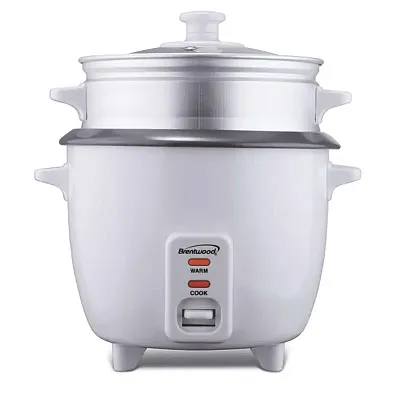 Brentwood Ts-480S 900-Watt 15-Cup Rice Cooker With Food Steamer