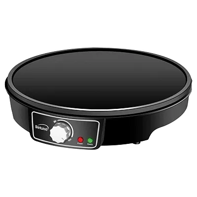 Brentwood Ts-602Bk 12-In. 1,000-Watt Electric Nonstick Crepe Pancake Maker And G