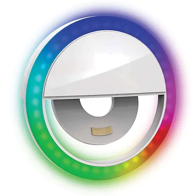 Bower Wa-Rgb250 Rgb Clip-On Selfie Led Ring Light For Smartphones