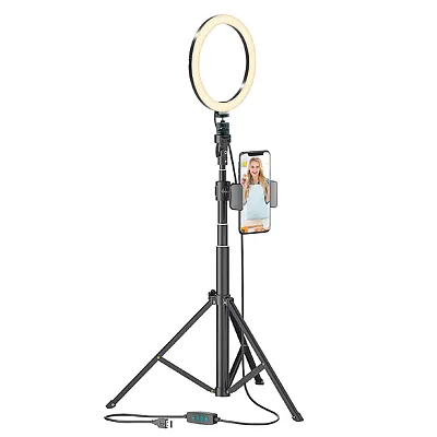 Bower Wa-Sl8 8-In. Selfie Ring Light Studio With 51-In. Tripod Stand And Phone H