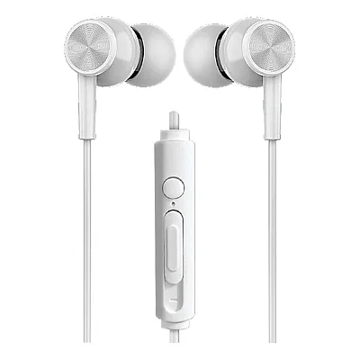 Xyst Xys-E3512Wt In-Ear Earbuds With Microphone, Xys-E3512 (White)