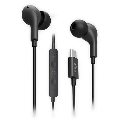 Xyst Xys-Ebtc150Bk Wired In-Ear Earphones With In-Line Microphone/Remote And Usb