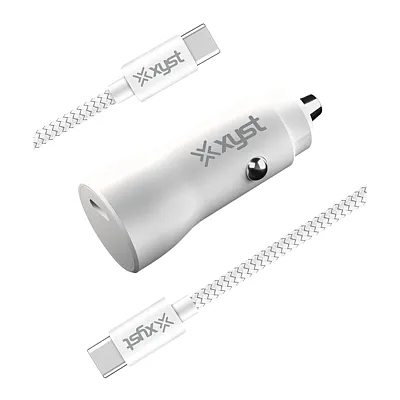 Xyst Xys-Kitcctc6W 20-Watt Single-Port Usb-C Power Delivery Car Charging Kit Wit