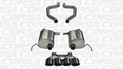 CORSA EXHST 14768BLK Sport Ab Dre Quad Blk Tip