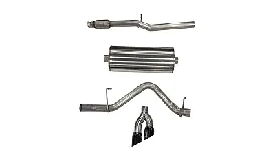 CORSA EXHST 21030BLK 3.0&#039; Cat-Back Dual Rear Exit With