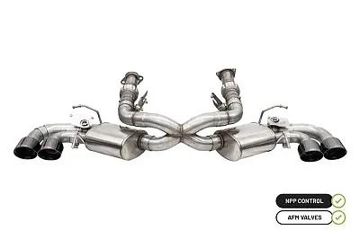 CORSA EXHST 21106BLK 3.0&#039; Muffler Delete 4 Valve Cat-Bac