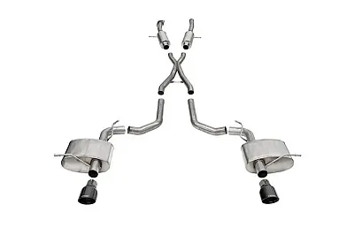 CORSA EXHST 21195BLK 2.75&#039; Dual Rear Exit Cat-Back Exhau