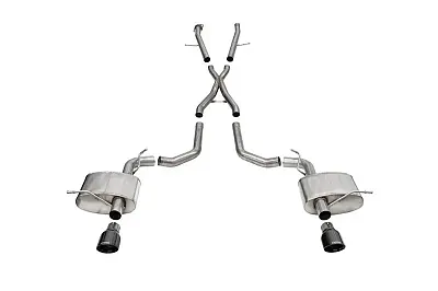 CORSA EXHST 21196BLK 2.75&#039; Dual Rear Exit Cat-Back Exhau
