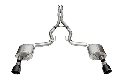 CORSA EXHST 21250BLK 3.0&#039; Dual Rear Exit Xtreme Cat-Back