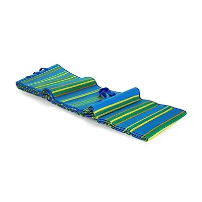 CAMCO 42816 Handy Mat W/Strap 9&#039;X12&#039; Blue/Gree