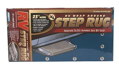 CAMCO 42934 Step Rug Xl Blue 23X22&#039;