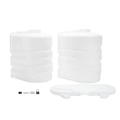 CAMCO 50503 Propane Tank Cover Double 20Lb Wh