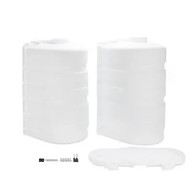 CAMCO 50513 Propane Tank Cover Double 30Lb Wh