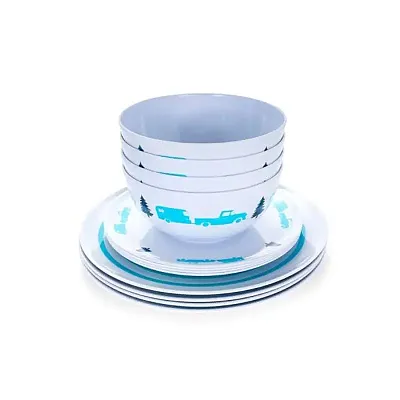 CAMCO 53294 Lib Dinnerware Set 12Pc Melamine