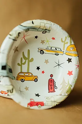 CAMP CASUAL CC007RB Paper Bowls 24Pk -20Oz Road Trip