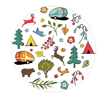 CAMP CASUAL CC007W10 P Plates 24Pk -10 1/16&#039; The Wood