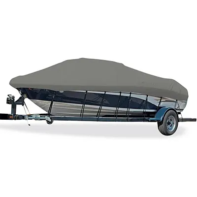 CARVER 77118S11 Boat Cover V-18 I/O Sd-Mist Gray