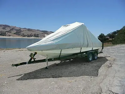 CARVER 81123P10 Boat Cover Otc-23 I/B Twr Pg Gray