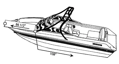 CARVER 97119P10 Boat Cover Vst-19 I/O Twr Pg Gray
