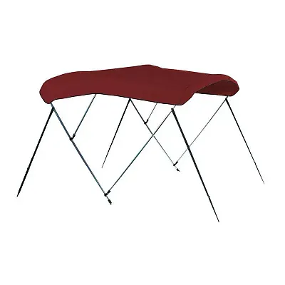 CARVER SQ4893UB08 4 Bow(8&#039;-Sq) Pontoon Top W/Boot Sun