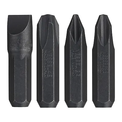 Vessel Insert Bit 5/16&quot; Hex Drive Set For Manual Impact Driver (4-Piece)