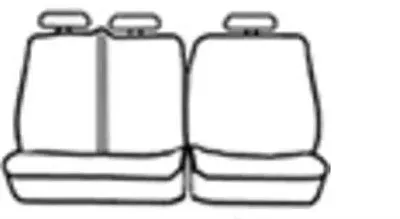 COVERCRAFT SS8452PCCH 16 Tacoma Dcab Rear 60/40